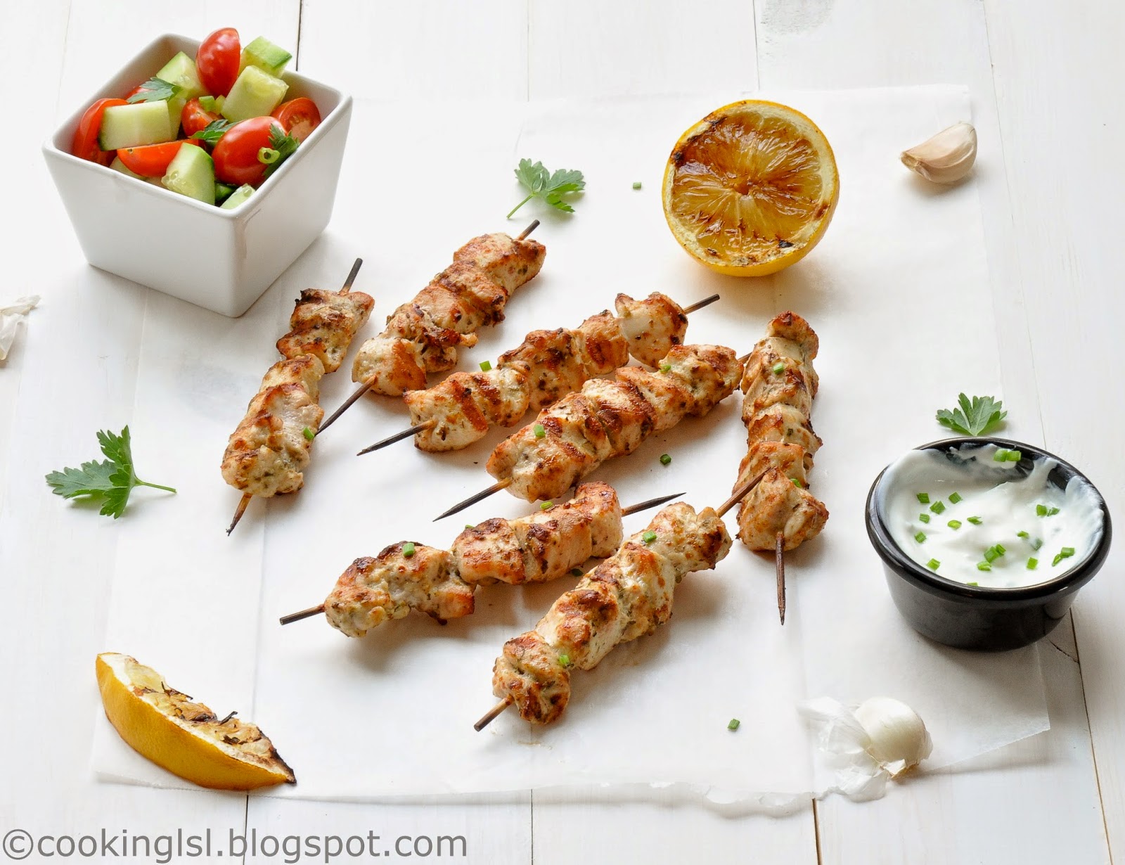 Cooking LSL Grilled Chicken Skewers