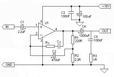 18W TDA2003 bridge Circuit Diagram