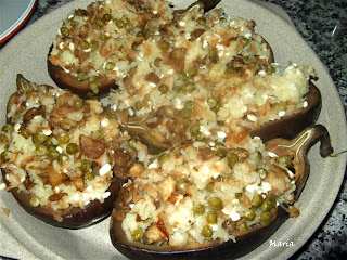 Berenjenas Rellenas De Arroz