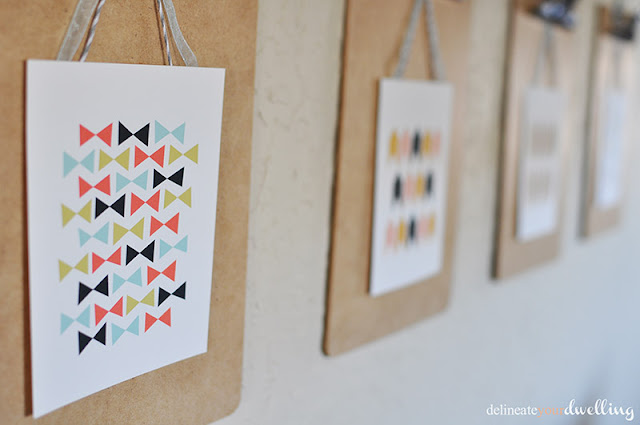 Spring Clipboard Gallery Wall | Delineate Your Dwelling