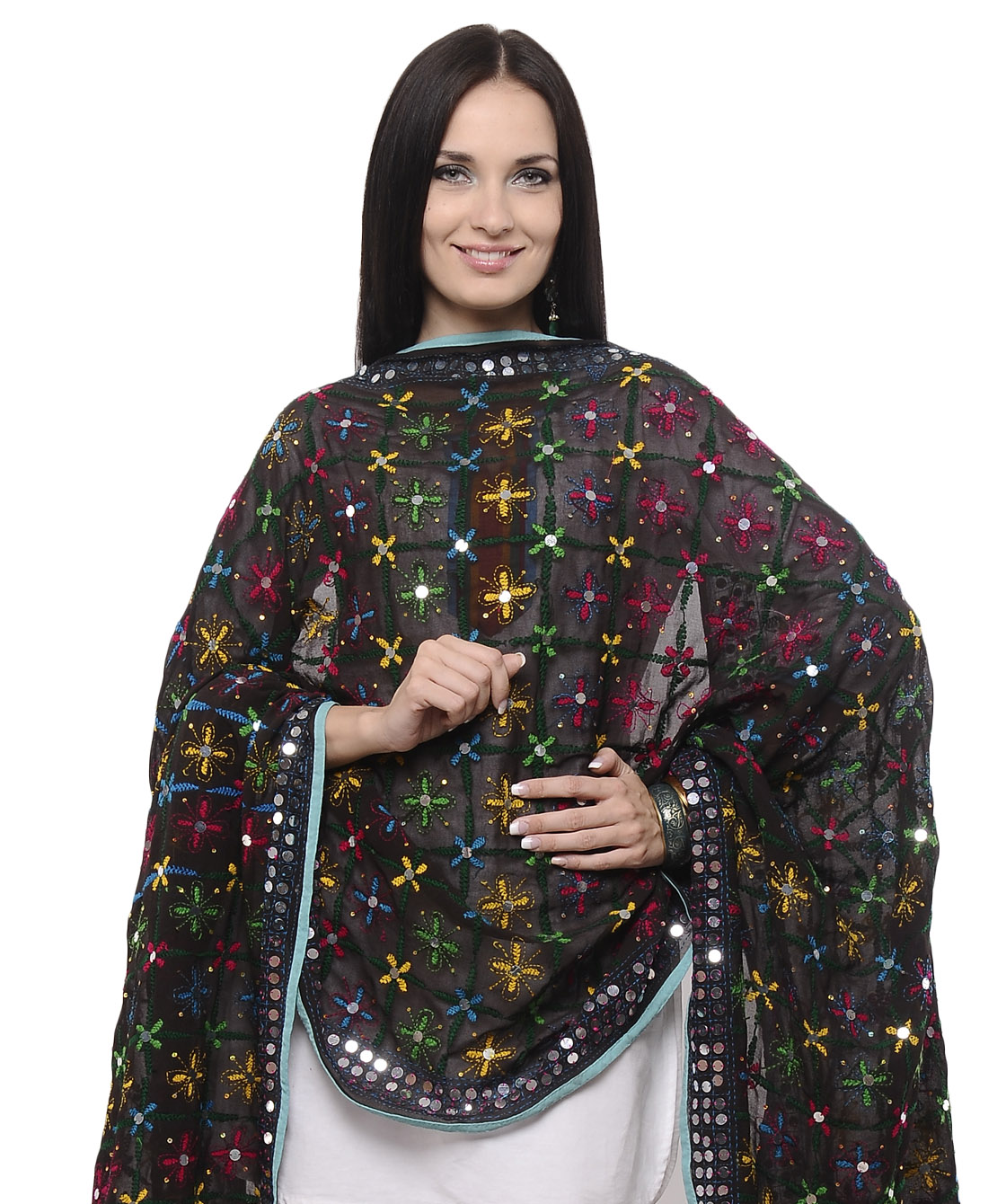 Handmade phulkari dupatta  hand embroidered phulkari dupatta designs