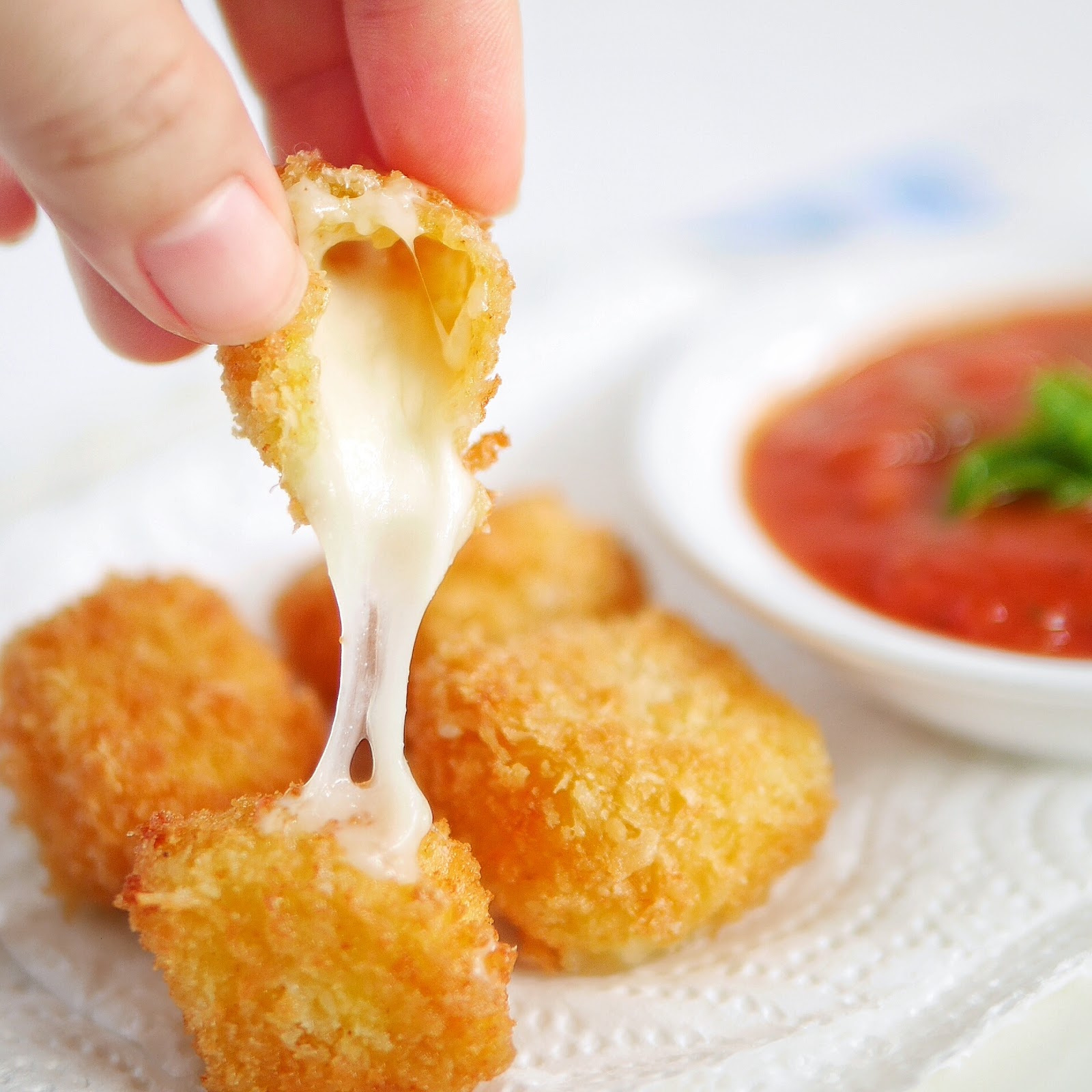 Resep Mozzarella Squares Fried Cheese Recipe HeyTheresia