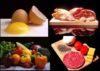 Resultado de imagen para alimentos que produce salmonelosis