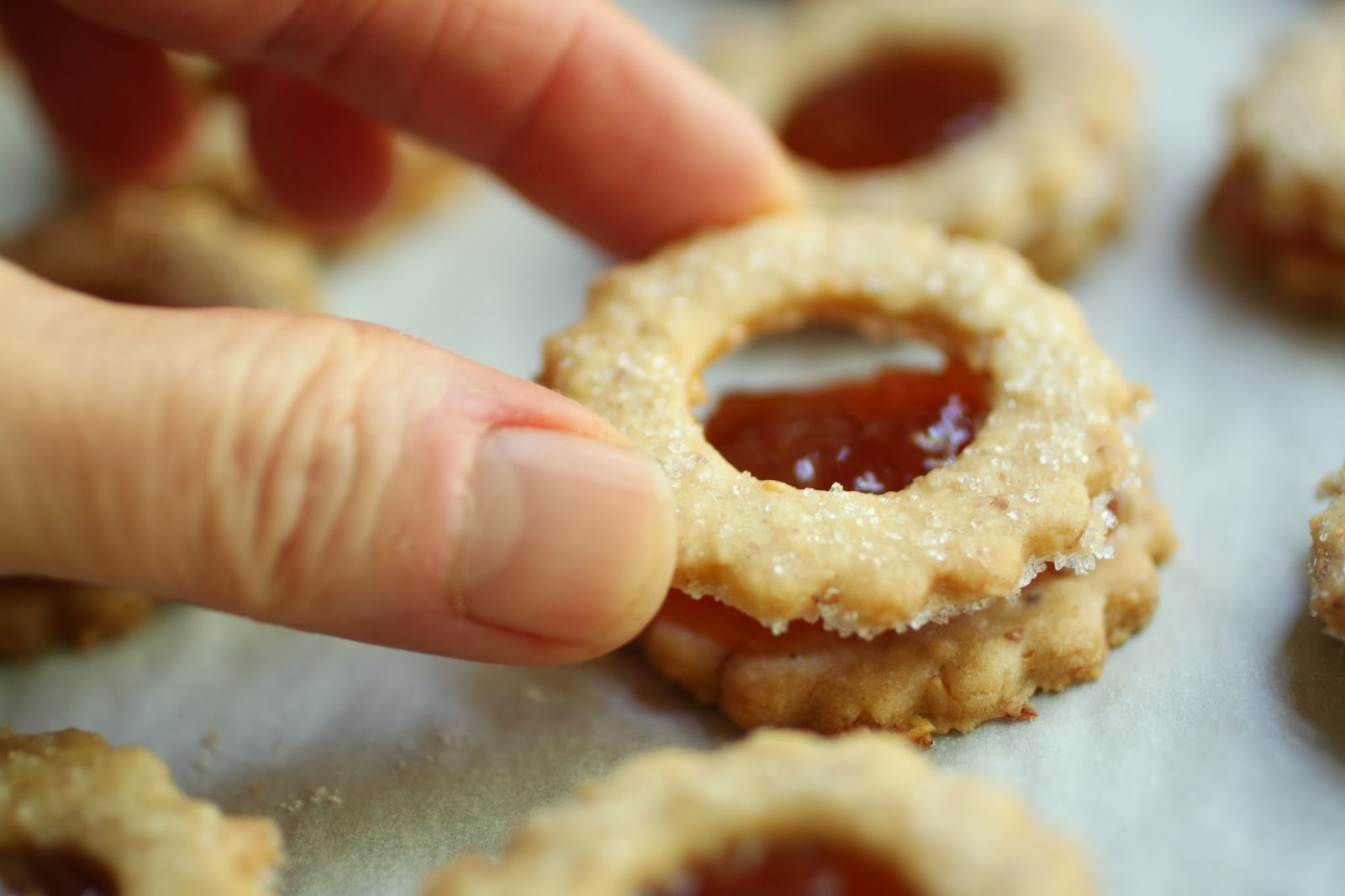 easier than pie linzer cookies with fig jam