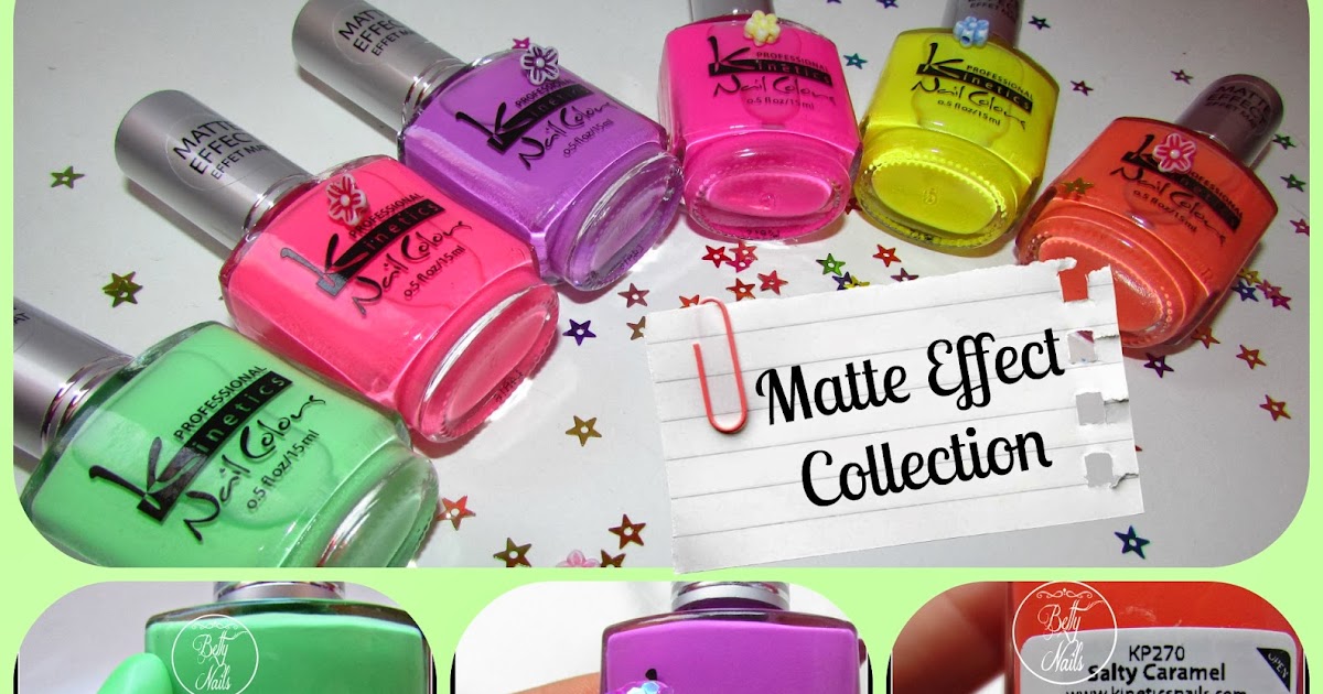 Betty Nails Matte Effect Collection Swatches and review