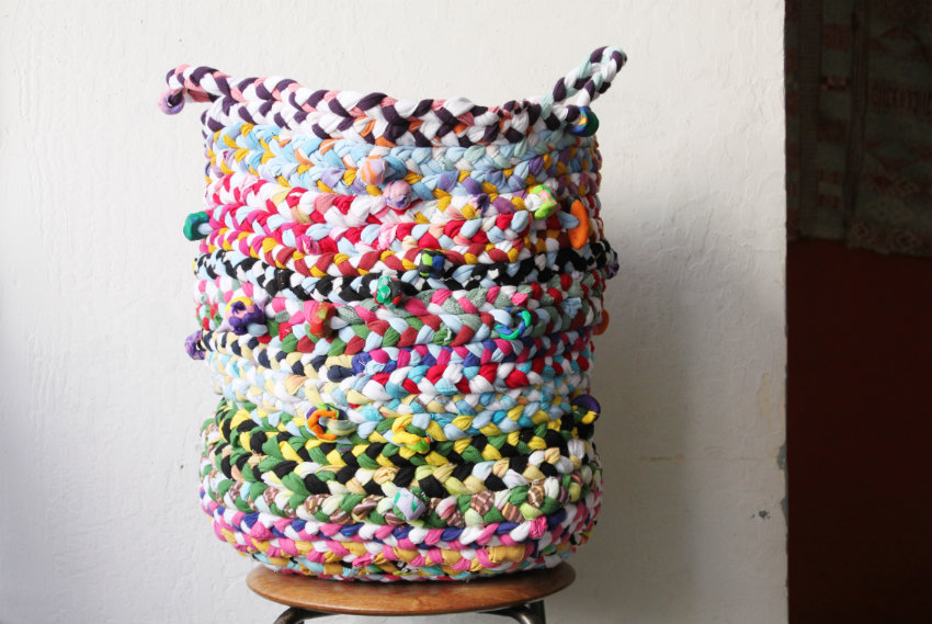 corner blog d.i.y. braided basket