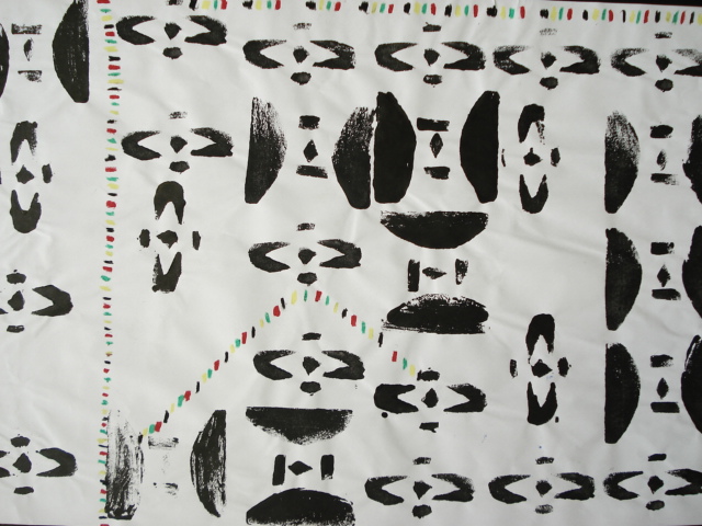 a faithful attempt west african adinkra printmaking