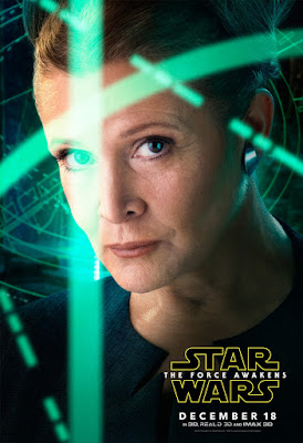 Star Wars The Force Awakens Poster Carrie Fisher as Leia
