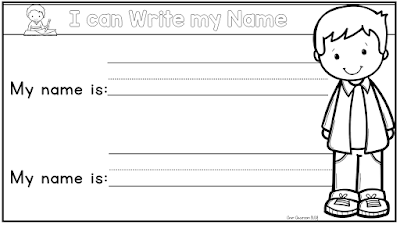 FREE Name writing download Clever Classroom blog