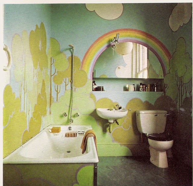 Moon to Moon Vintage Homes Rainbow Rooms from the 1970's