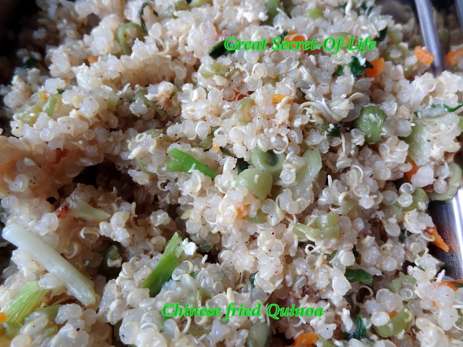 Chinese fried Quinoa Greatsecretoflife