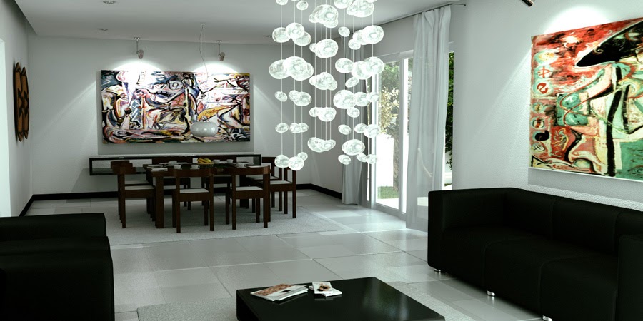 Como decorar mi casa - Blog de Decoracion: Sala comedor elegante