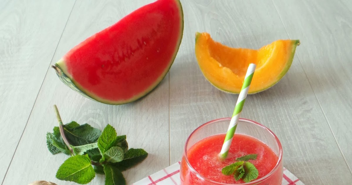 My Culinary Curriculum Gaspacho melon, pastèque et gingembre (Gazpacho