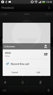 Call Recorder app screenshoot