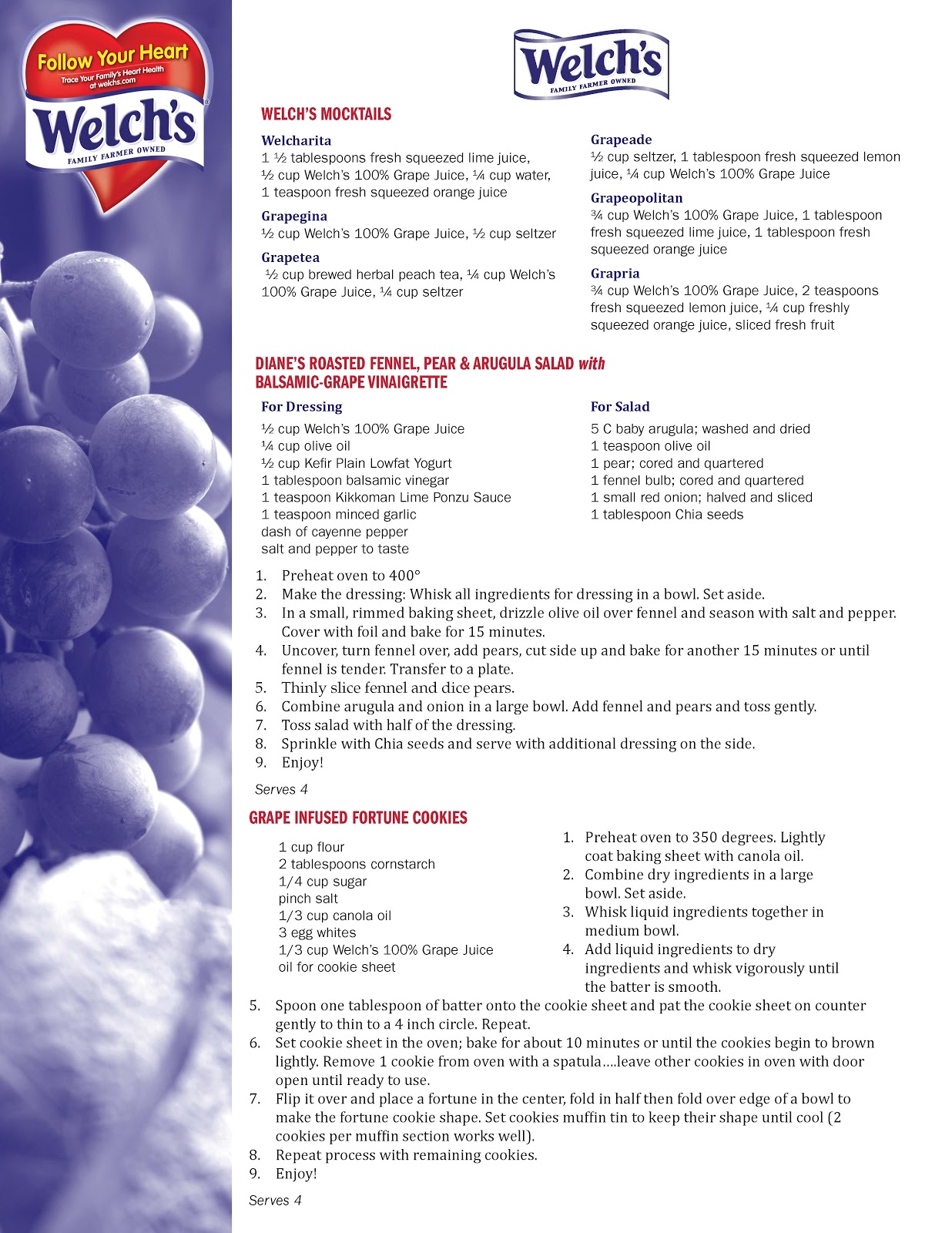 Stacy Tilton Reviews CLOSED Welch's Harvest Grape Juice