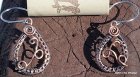 ©2014 Tim Whetsel - Copper Wire Wrapped Earrings