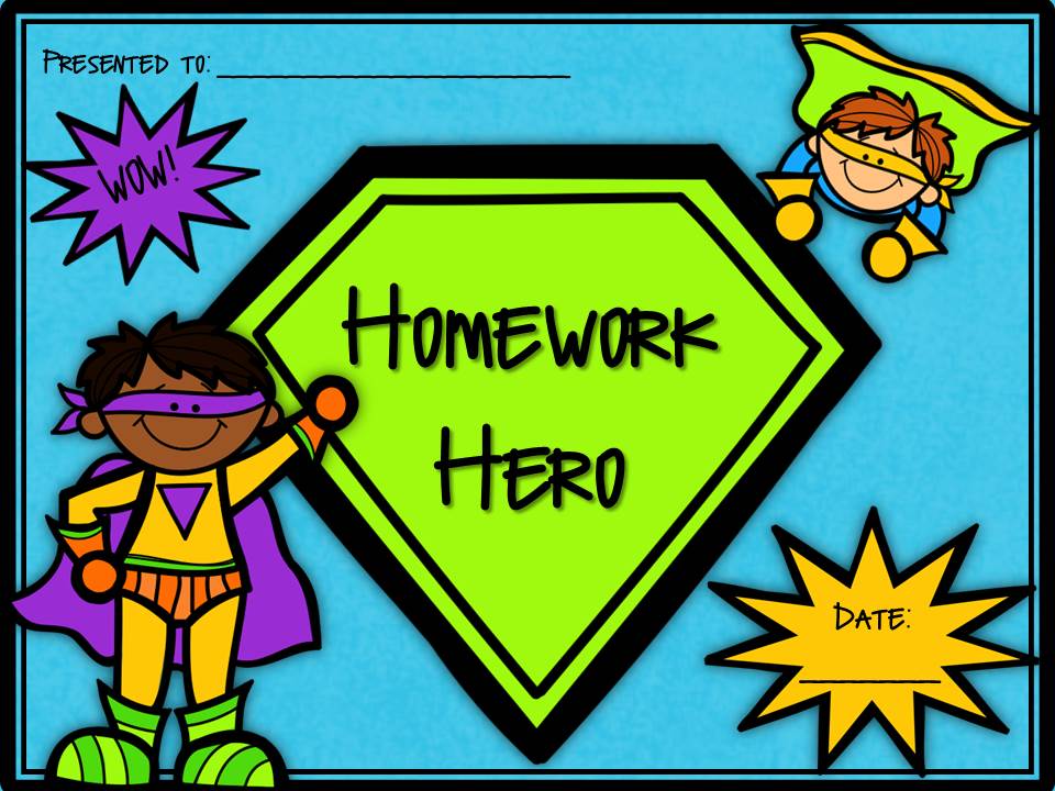 Homework hero award image