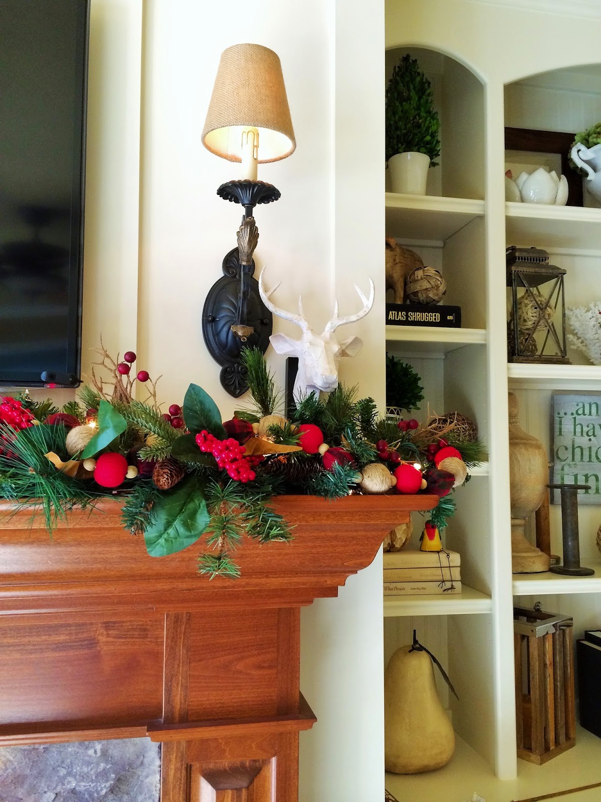 {Jessica Stout Design} Layered Holiday Mantle Garland