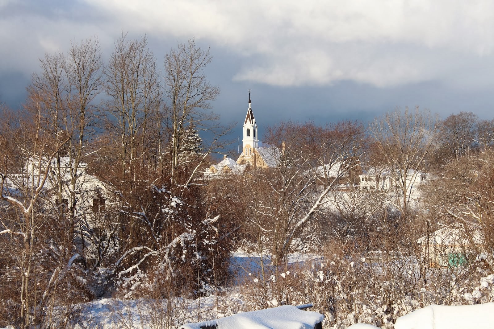 Montague church steeple