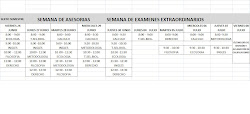 CALENDARIO DE ASESORIAS EXTRAORDINARIOS