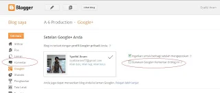 Ketika tidak menggunakan Google+ Komentar