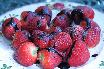 Strawberries with black pepper and balsamic