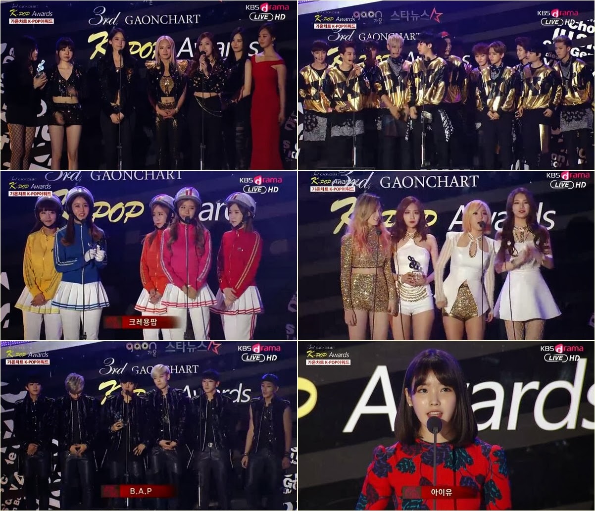 3rd Gaon Chart Kpop Awards 2014 Full