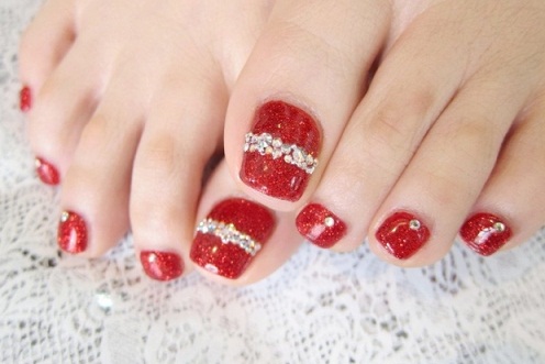 nail art feet