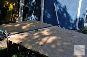 3/4 inch plywood cut down for desktop :: OrganizingMadeFun.com