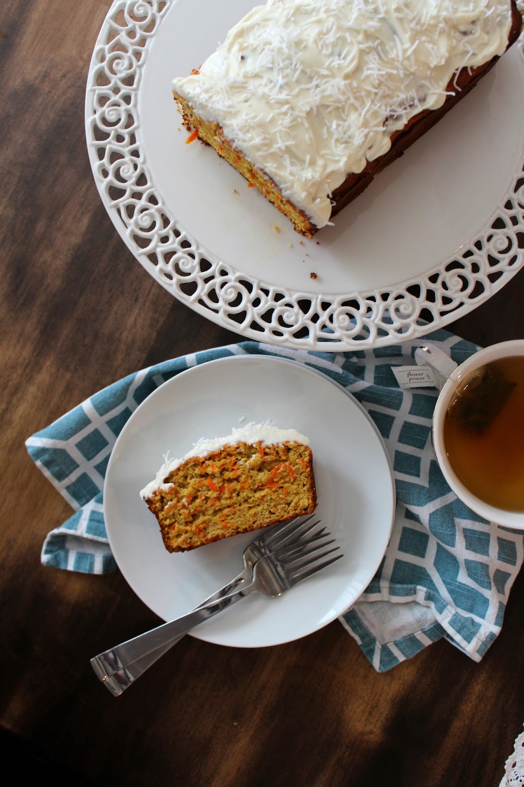 The taste of Myriam Coconut milk & Yogurt carrots cake Cake aux