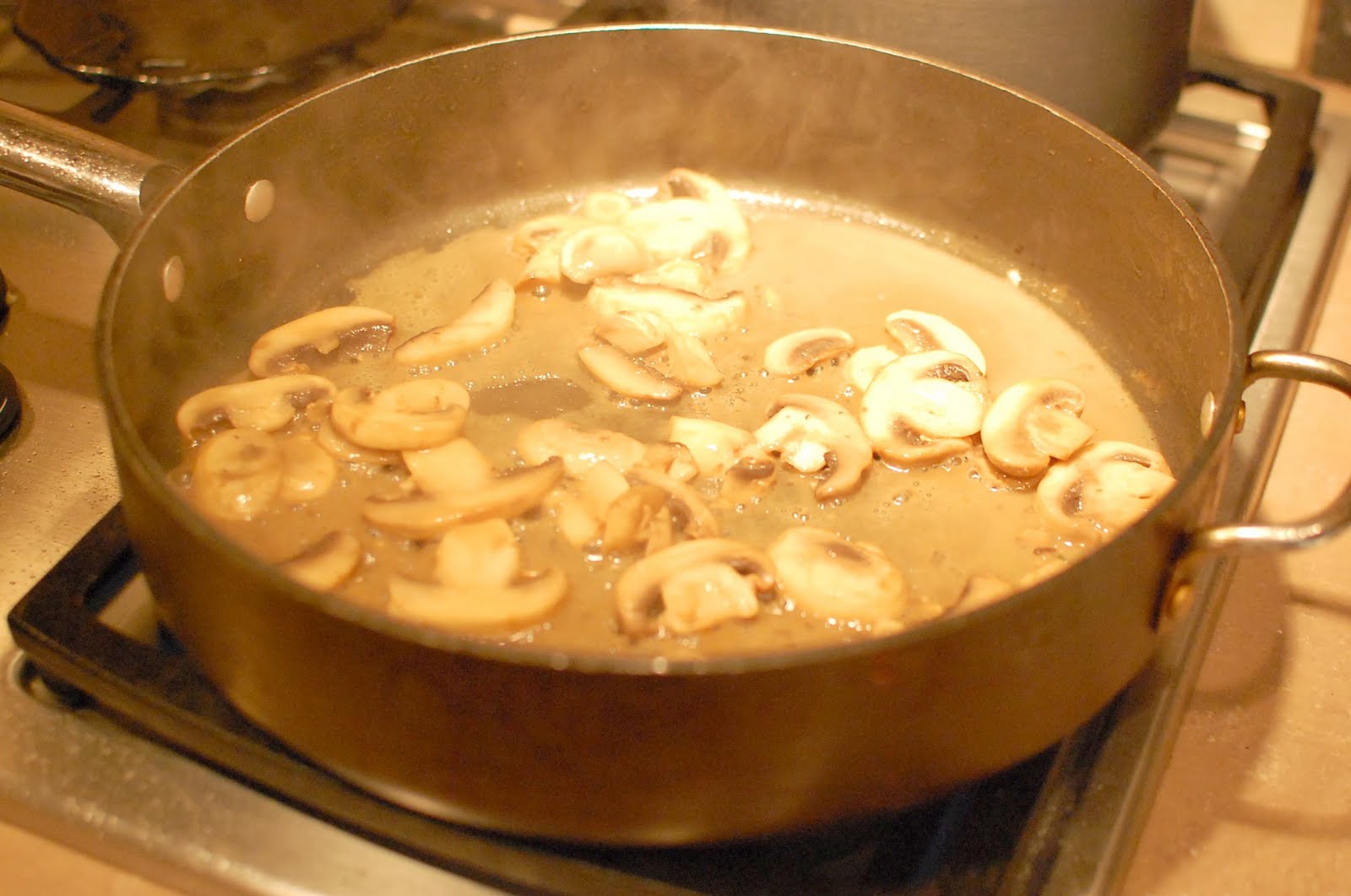 Reckless Abandon Sea Scallops with White Wine Mushroom Sauce