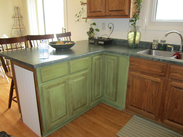 Annie Sloan Chalk Paint to redo kitchen cabinets by Girl in Air