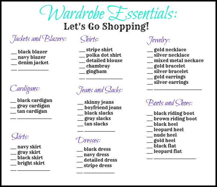 Capsule Wardrobe Checklist – How To Build Your Own Capsule Wardrobe Checklist – How To Build Your Own