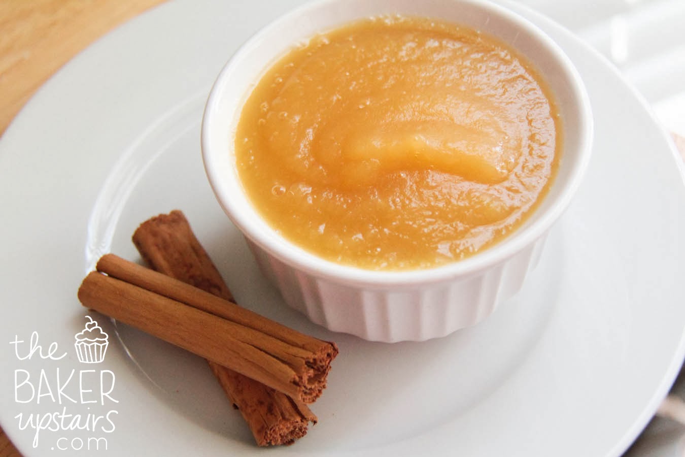 slow cooker cinnamon applesauce The Baker Upstairs