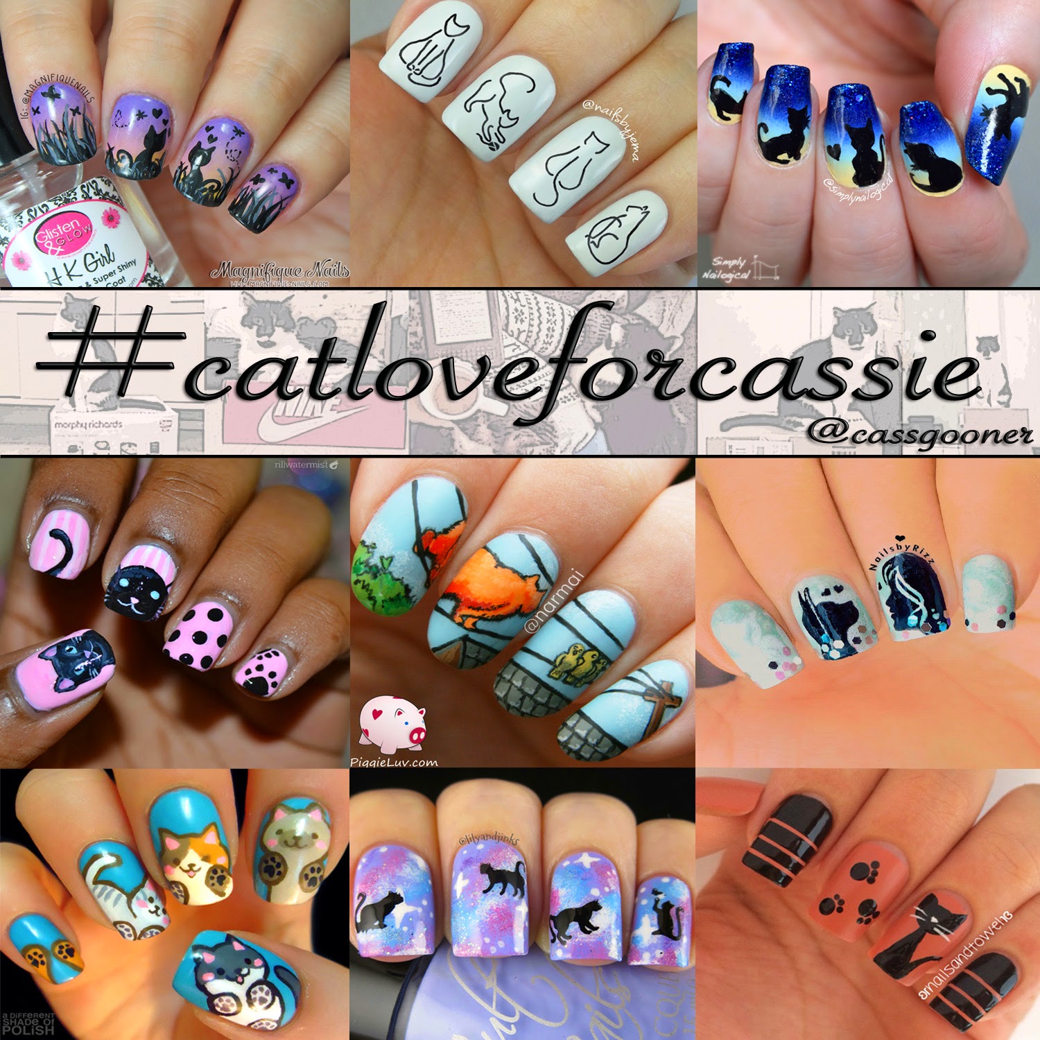 Magically Polished Nail Art Blog A Cats Love
