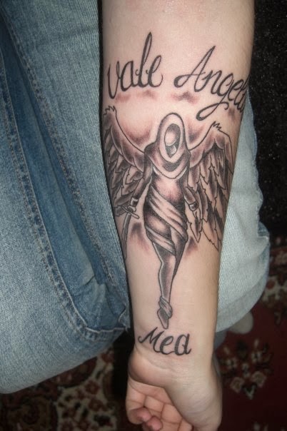 Tattoo Gallery For Men Spirit With The Angel Tattoo Designs