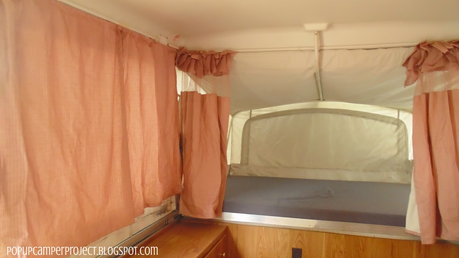 Pop Up Camper Project Updating the Curtains