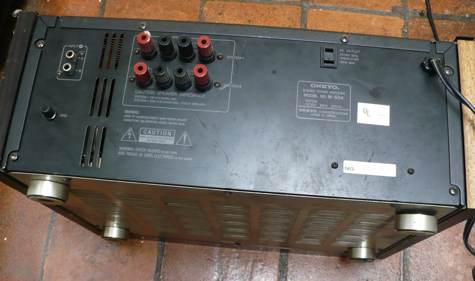 Onkyo M504 Power Amplifier AudioBaza