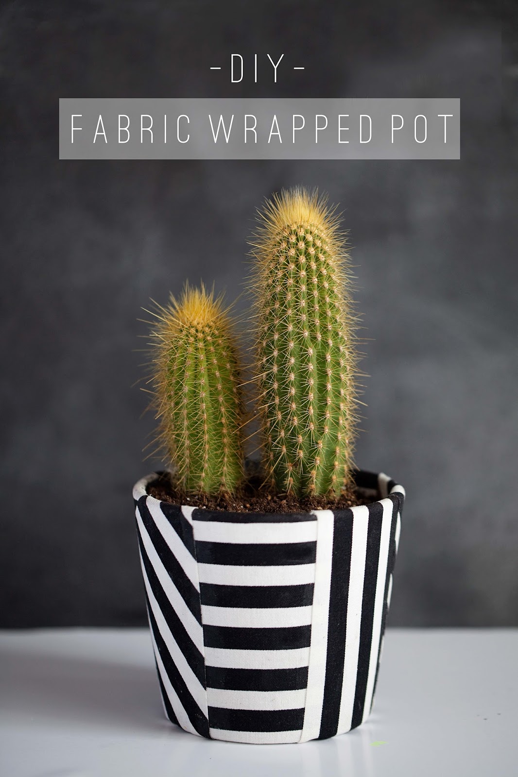 TELL DIY FABRIC WRAPPED POT Tell Love and Party