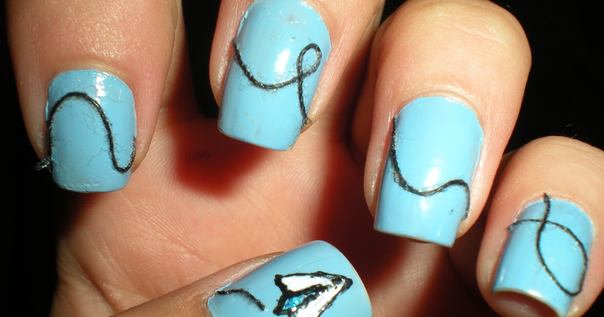 Metallic Maria Paper Airplane Nails )