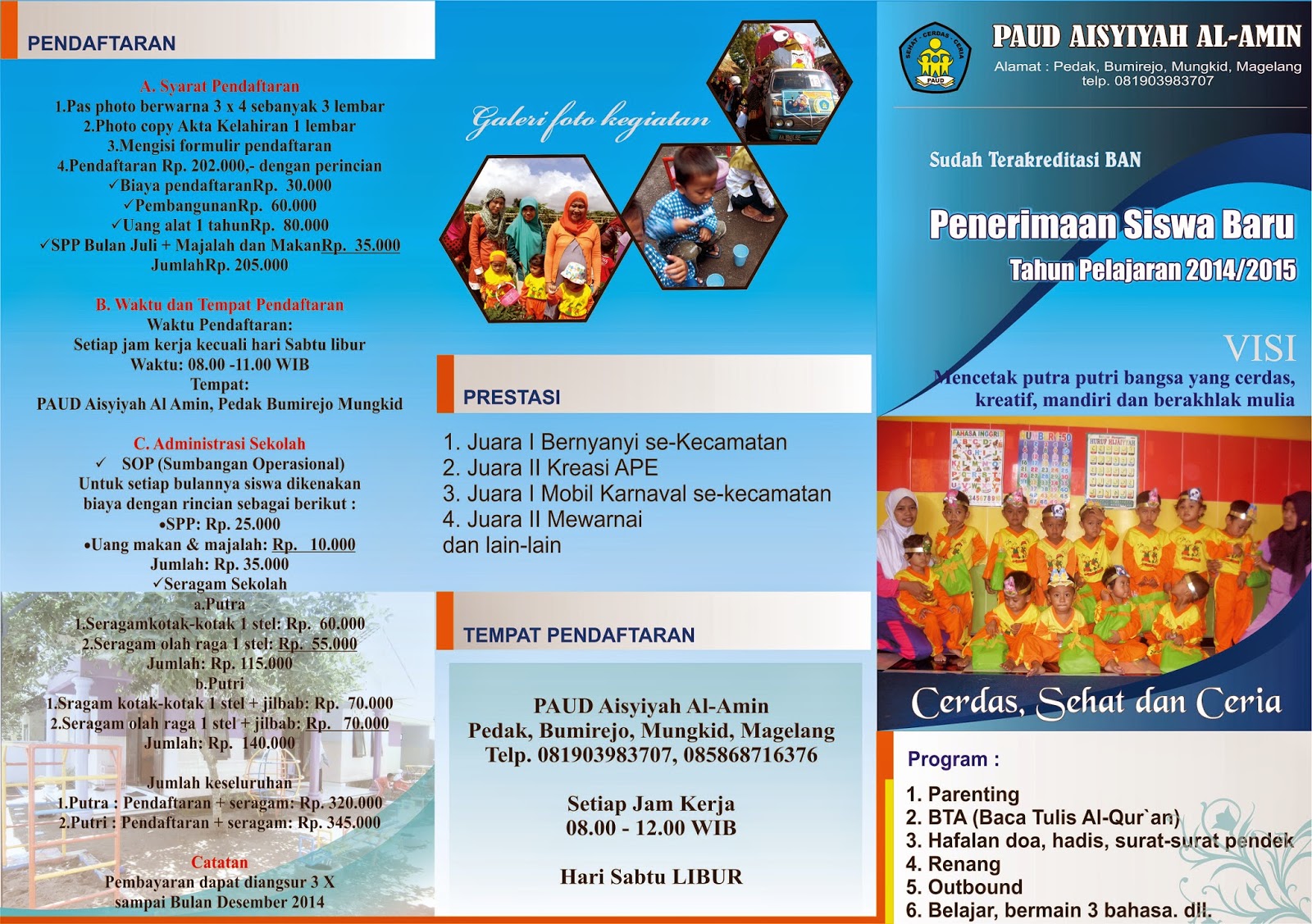 Pedoman Penilaian Anak TK dan PAUD PAUD Al Amin Bumirejo