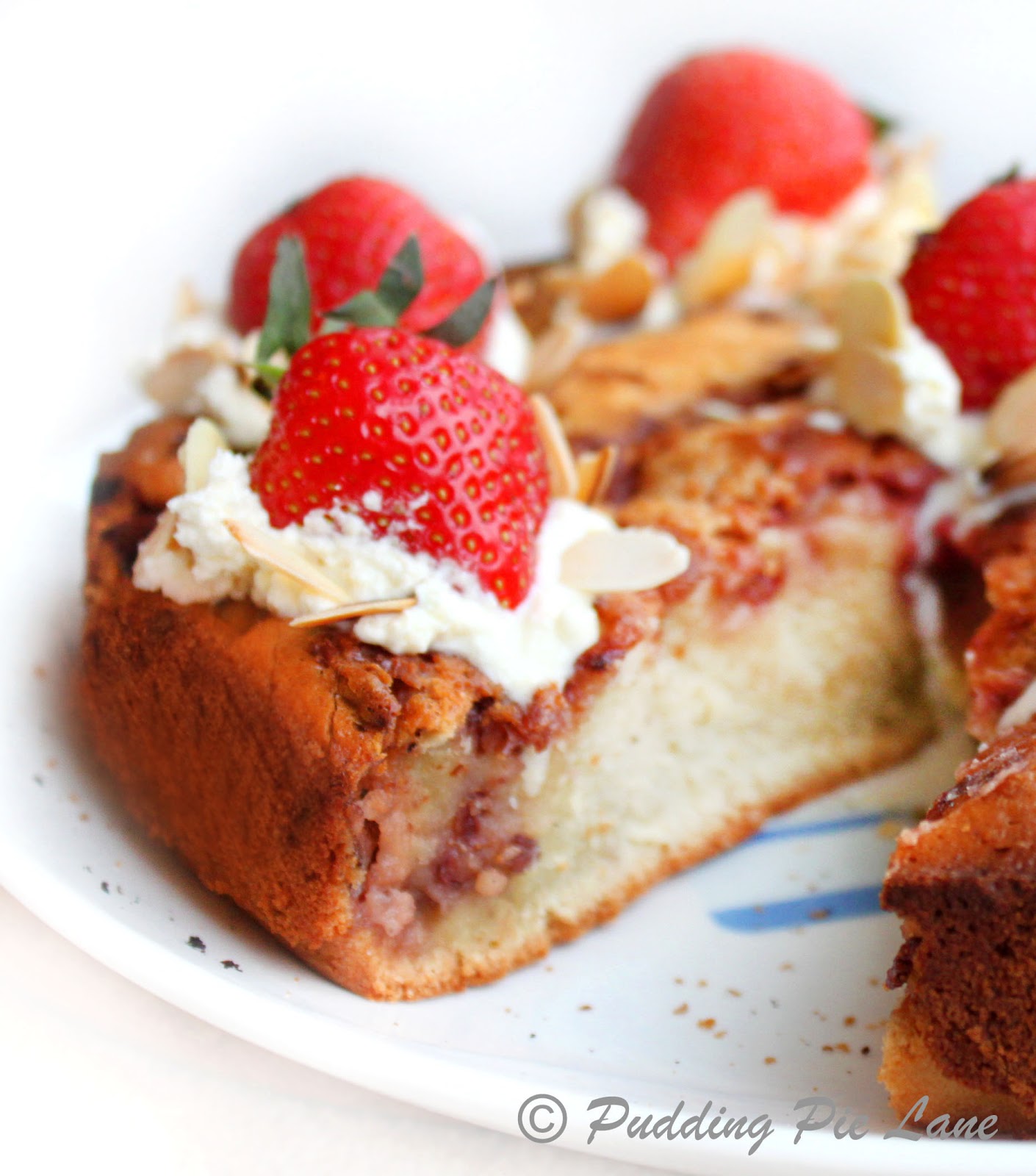 Pudding Pie Lane Strawberries and cream cake