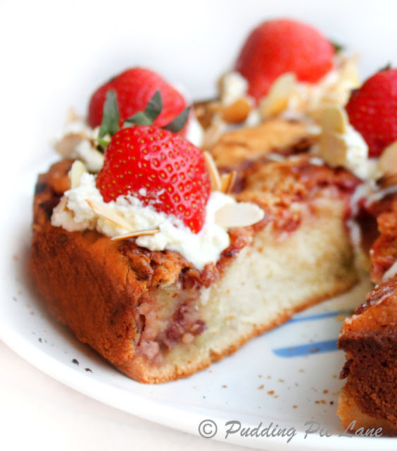 Pudding Pie Lane Strawberries and cream cake