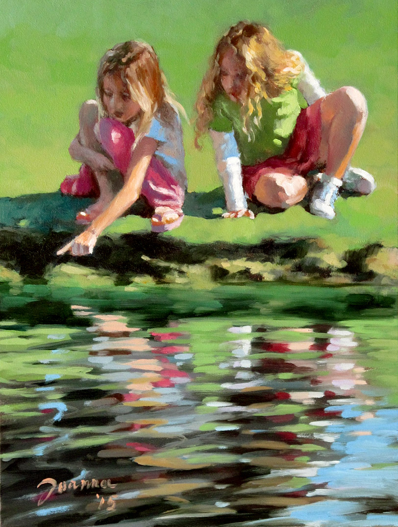A Painting, A Moment "Girls By The Pond"
