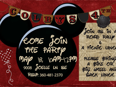 Mickey Mouse Invitation - Digiscrap