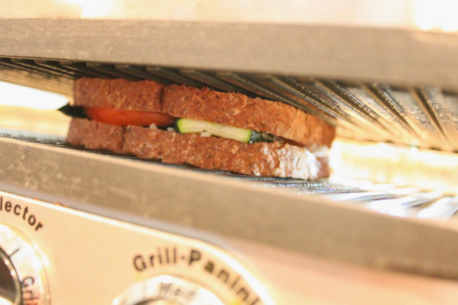 Nellie & Phoeb's Grilled Zucchini, Tomato, Basil and Mozzarella Panini