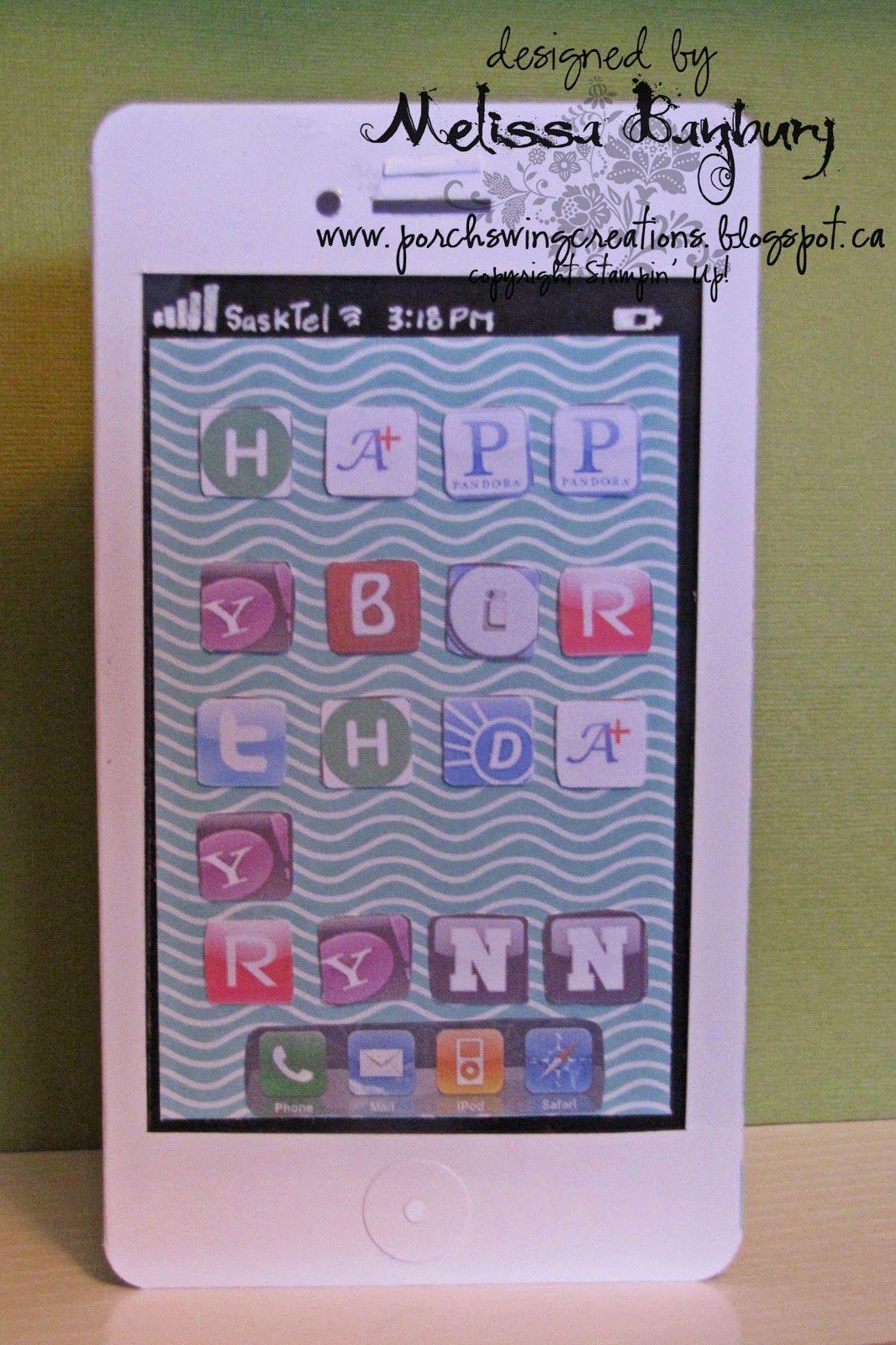 Porch Swing Creations: IPhone Birthday