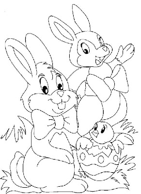 Easter Bunny Coloring Pages 