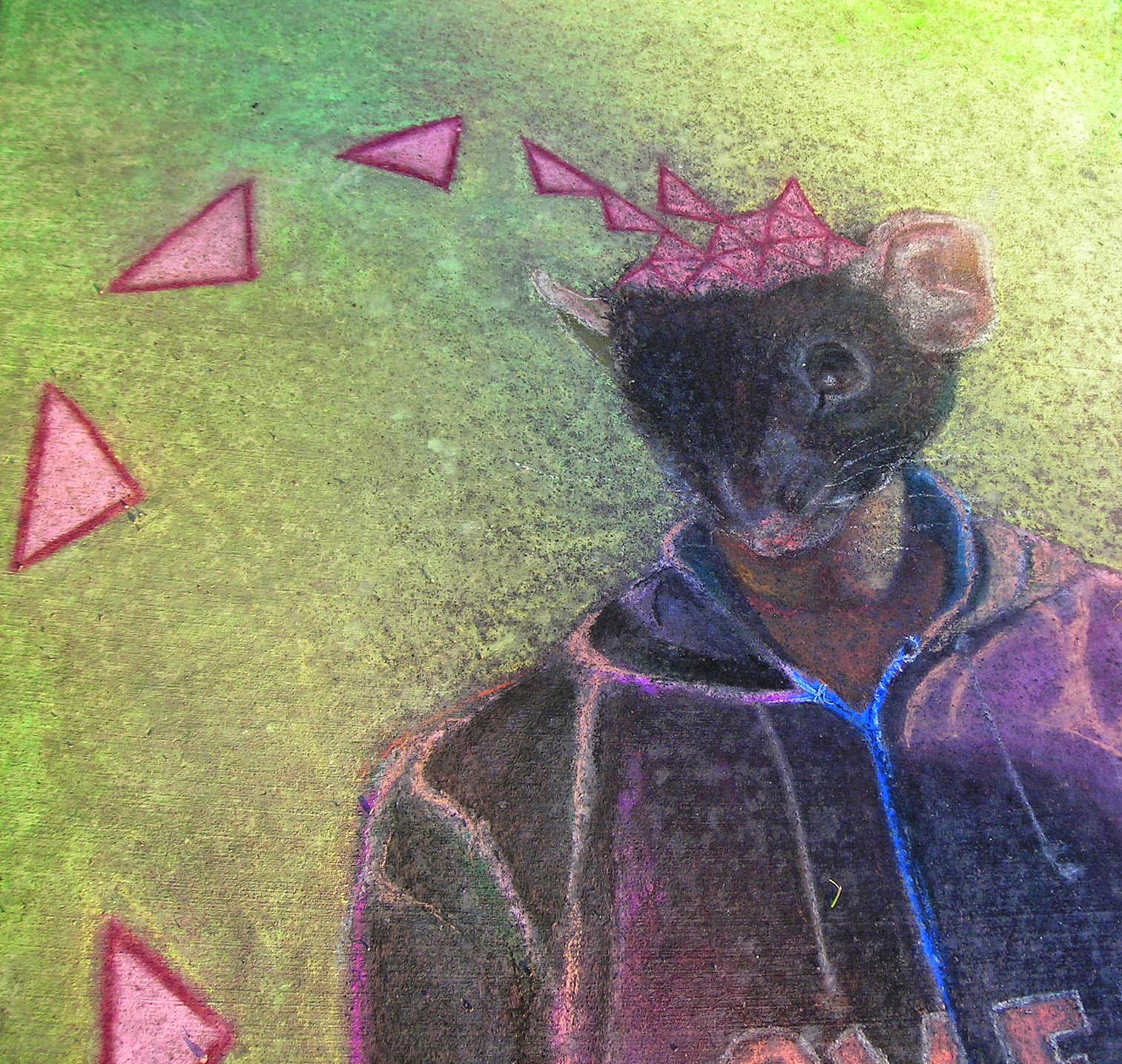 Vegas Girl Chalk Art Impermanence Epitomized