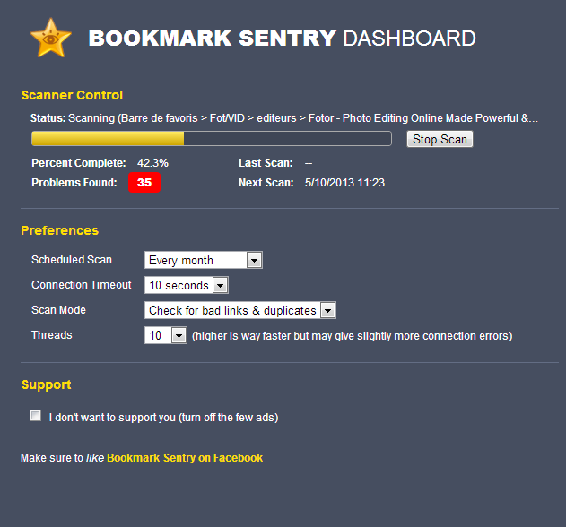 chrome webstore  bookmark-sentry